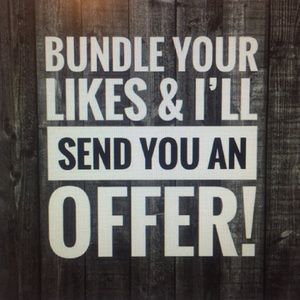 Bundle your likes and I’ll send you an offer!